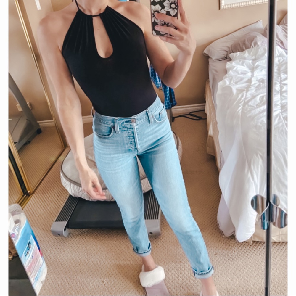 Halter top bodysuit forever 21